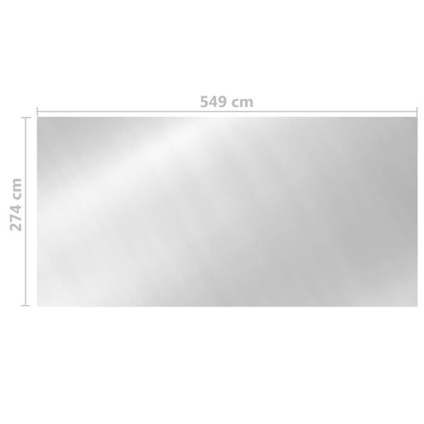 vidaXL Bazénová plachta strieborná 549x274 cm PE – Obrázok 5