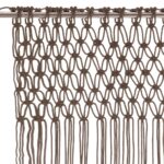vidaXL Záclona macrame sivo-hnedá 140x240 cm bavlna – Obrázok 3
