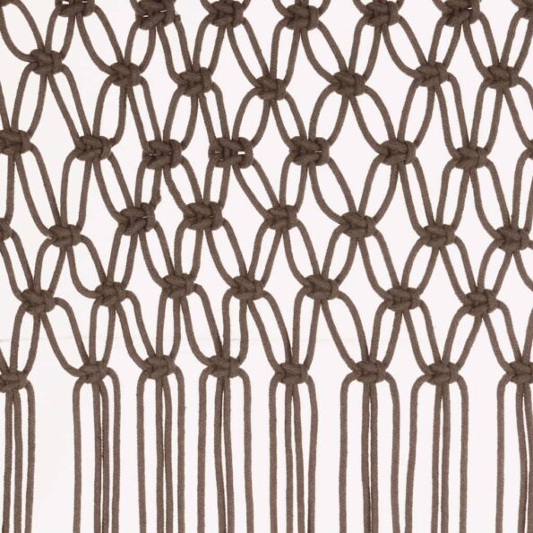vidaXL Záclona macrame sivo-hnedá 140x240 cm bavlna – Obrázok 4