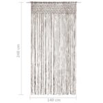 vidaXL Záclona macrame sivo-hnedá 140x240 cm bavlna – Obrázok 5