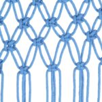 vidaXL Záclona macrame modrá 140x240 cm bavlna – Obrázok 4