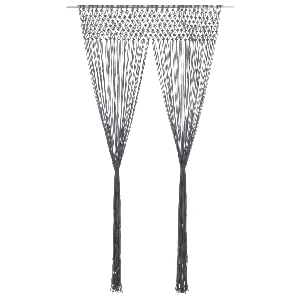 VXL8720286180921_a_en_hd_1.jpg vidaXL Záclona macrame antracitová 140x240 cm bavlna – Obrázok 1