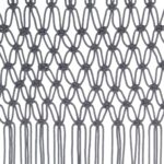 vidaXL Záclona macrame antracitová 140x240 cm bavlna – Obrázok 4