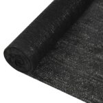 vidaXL Tieniaca sieť čierna 2x50 m HDPE 195 g/m²