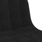 vidaXL Barové stoličky 2 ks čierne zamatové – Obrázok 9