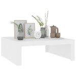 vidaXL Konferenčný stolík biely 100x100x35 cm drevotrieska – Obrázok 4