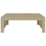 vidaXL Konferenčný stolík, dub sonoma 100x100x35 cm, kompozitné drevo – Obrázok 5