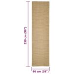 vidaXL Koberec prírodný sisal 66x250 cm – Obrázok 6