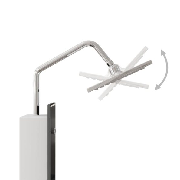 vidaXL Sprchový panel zo skla 18x45,5x130 cm čierny – Obrázok 7