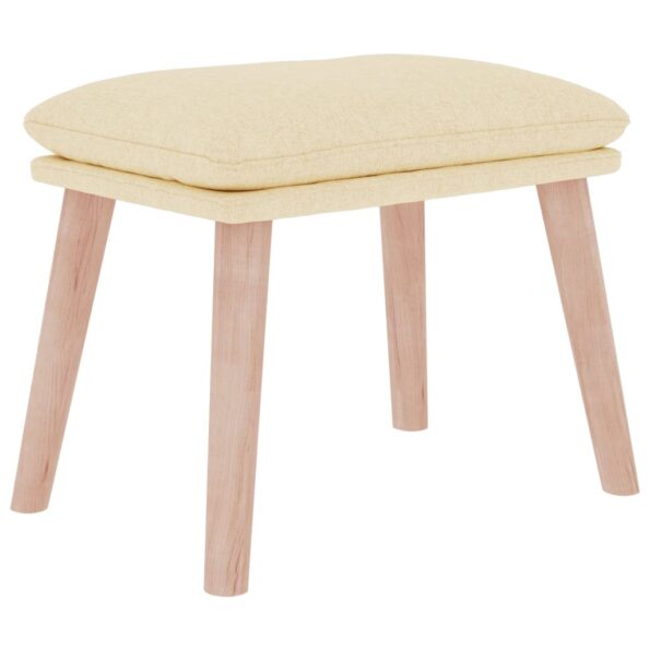 vidaXL Podnožka krémová 45x29,5x35 cm látková – Obrázok 2