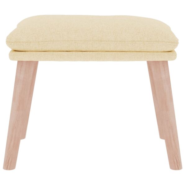 vidaXL Podnožka krémová 45x29,5x35 cm látková – Obrázok 3