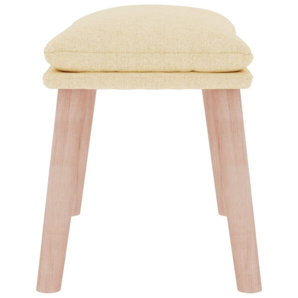 vidaXL Podnožka krémová 45x29,5x35 cm látková – Obrázok 4