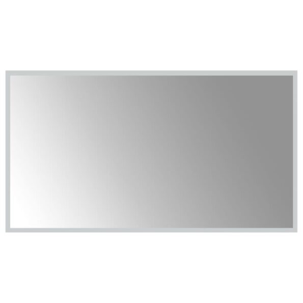 vidaXL LED kúpeľňové zrkadlo 90x50 cm – Obrázok 2