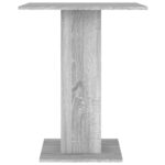 vidaXL Bistro stolík sivý sonoma 60x60x75 cm spracované drevo – Obrázok 4
