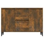 vidaXL Komoda dymový dub 102x35x70 cm spracované drevo – Obrázok 3