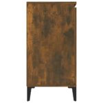 vidaXL Komoda dymový dub 102x35x70 cm spracované drevo – Obrázok 4