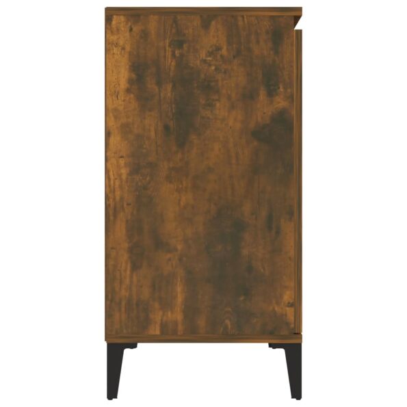 vidaXL Komoda dymový dub 102x35x70 cm spracované drevo – Obrázok 4