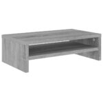 vidaXL Stojan na monitor sivý dub sonoma 42x24x13 cm spracované drevo – Obrázok 2