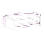 vidaXL Stojan na monitor sivý dub sonoma 42x24x13 cm spracované drevo – Obrázok 6