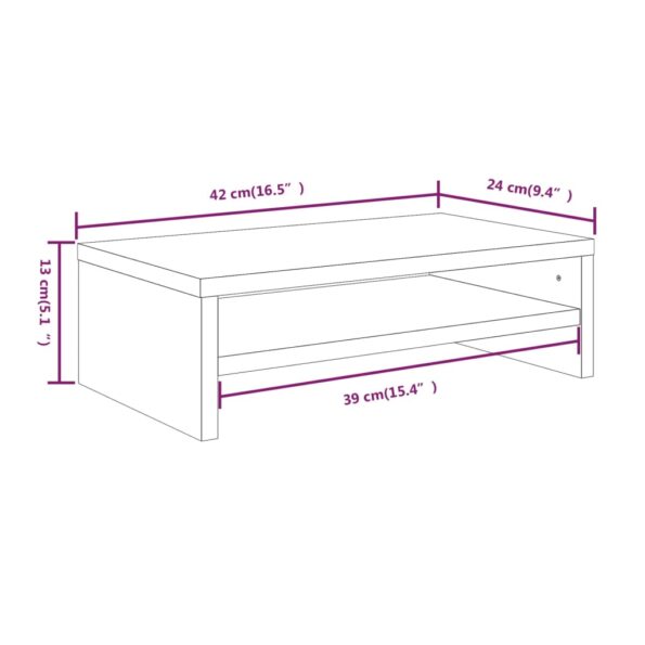 VXL8720286953891_g_en_hd_4.jpg vidaXL Stojan na monitor sivý dub sonoma 42x24x13 cm spracované drevo – Obrázok 6