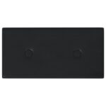 vidaXL Nástenné panely 12 ks čierne 30x15 cm umelá koža 0,54 m² – Obrázok 3