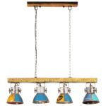 vidaXL Industriálna stropná lampa 25 W farebná 111 cm E27 – Obrázok 3