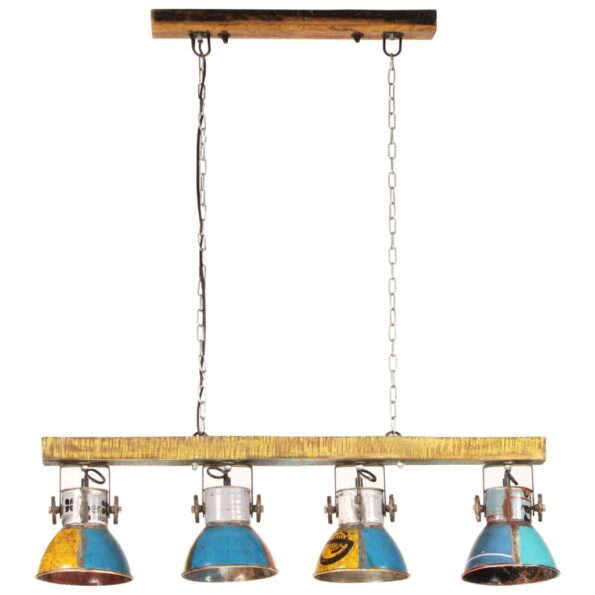 vidaXL Industriálna stropná lampa 25 W farebná 111 cm E27 – Obrázok 3