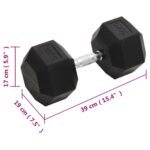 vidaXL Jednoručná činka 30 kg liatina – Obrázok 7