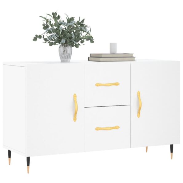 vidaXL Komoda, biela 100x36x60 cm, kompozitné drevo – Obrázok 3