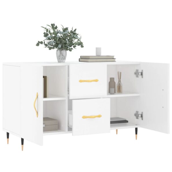 vidaXL Komoda, biela 100x36x60 cm, kompozitné drevo – Obrázok 4