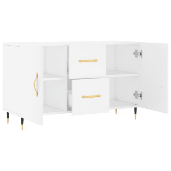 vidaXL Komoda, biela 100x36x60 cm, kompozitné drevo – Obrázok 5