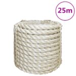 vidaXL Lano 100% sisal 16 mm 25 m