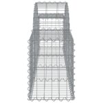 vidaXL Oblúkový gabionový kôš 9 ks 200x30x40/60 cm pozinkované železo – Obrázok 5