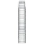 vidaXL Oblúkové gabionové koše 4 ks 200x30x140/160 cm pozink. železo – Obrázok 5
