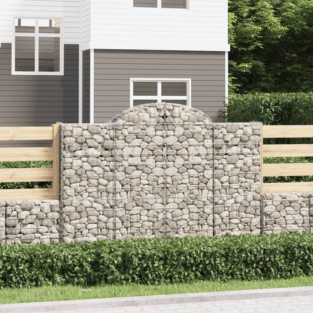 VXL8720845567392_m_en_hd_1.jpg vidaXL Oblúkové gabionové koše 6 ks 200x30x140/160 cm pozink. železo – Obrázok 1