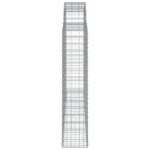 vidaXL Oblúkové gabionové koše 7 ks 200x30x140/160 cm pozink. železo – Obrázok 5