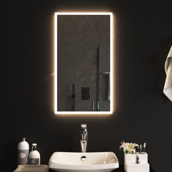 vidaXL LED kúpeľňové zrkadlo 40x70 cm – Obrázok 3