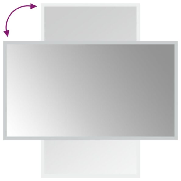 vidaXL LED kúpeľňové zrkadlo 40x70 cm – Obrázok 6