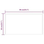 vidaXL LED kúpeľňové zrkadlo 50x90 cm – Obrázok 7