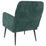 vidaXL Kreslo tmavozelené 62x79x79 cm zamat – Obrázok 5