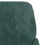vidaXL Kreslo tmavozelené 62x79x79 cm zamat – Obrázok 6