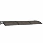 vidaXL Vchodová strieška čierna 300x100 cm polykarbonát – Obrázok 2