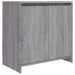 vidaXL Kúpeľňová skrinka sivý dub sonoma 60x33x61 cm spracované drevo – Obrázok 2