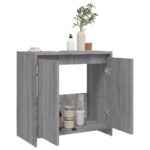 vidaXL Kúpeľňová skrinka sivý dub sonoma 60x33x61 cm spracované drevo – Obrázok 4