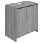vidaXL Kúpeľňová skrinka sivý dub sonoma 60x33x61 cm spracované drevo – Obrázok 8