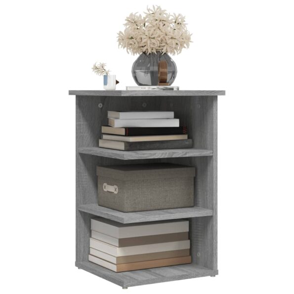 vidaXL Príručná skrinka sivý dub sonoma 35x35x55 cm spracované drevo – Obrázok 4