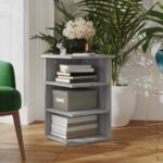 vidaXL Príručná skrinka sivý dub sonoma 35x35x55 cm spracované drevo