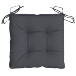 vidaXL Podložky na stoličku 6 ks, antracit 40x40x7 cm, oxfordská látka – Obrázok 5