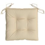 vidaXL Podložky na stoličku 6 ks, béžové 40x40x7 cm, oxfordská látka – Obrázok 5