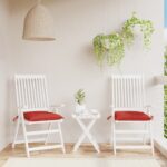 vidaXL Vankúše na paletové sedenie 2 ks červené 50x50x7cm oxford.látka – Obrázok 4